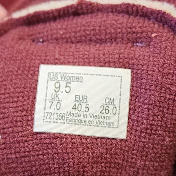 Vans Filmore Hi Vansguard Shoes Maroon White Women Size 9.5 - Picture 6 of 8